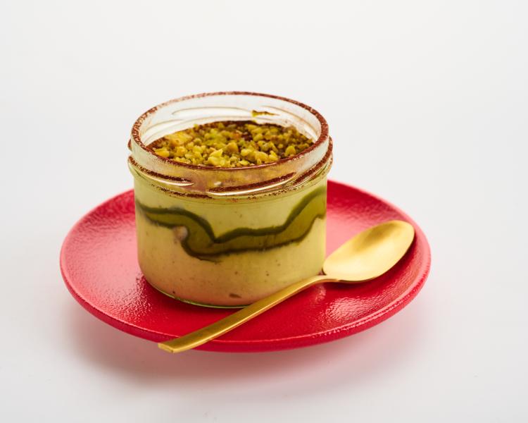 POHÁR TIRAMISU - PISTÁCIA